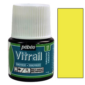 Glasmalfarbe Vitrail 45ml zitronengelb